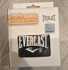 Everlast Double Mouthguard – Custom Fit,BPA-Free Sports Protection Black