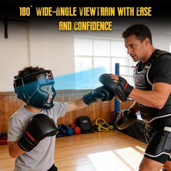 Adjustable Leather Boxing Headgear for Adults & Kids – Ultimate Safety Gear