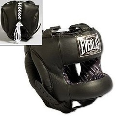 Everlast Face Saver Full Face Boxing Headgear – Protective Head Gear – Black NEW