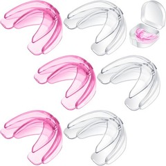 TOODOO 6 Pieces 6 x 5 x 1.5cm/2.36 x 1.97 x 0.6 Inch, Transparent, Pink