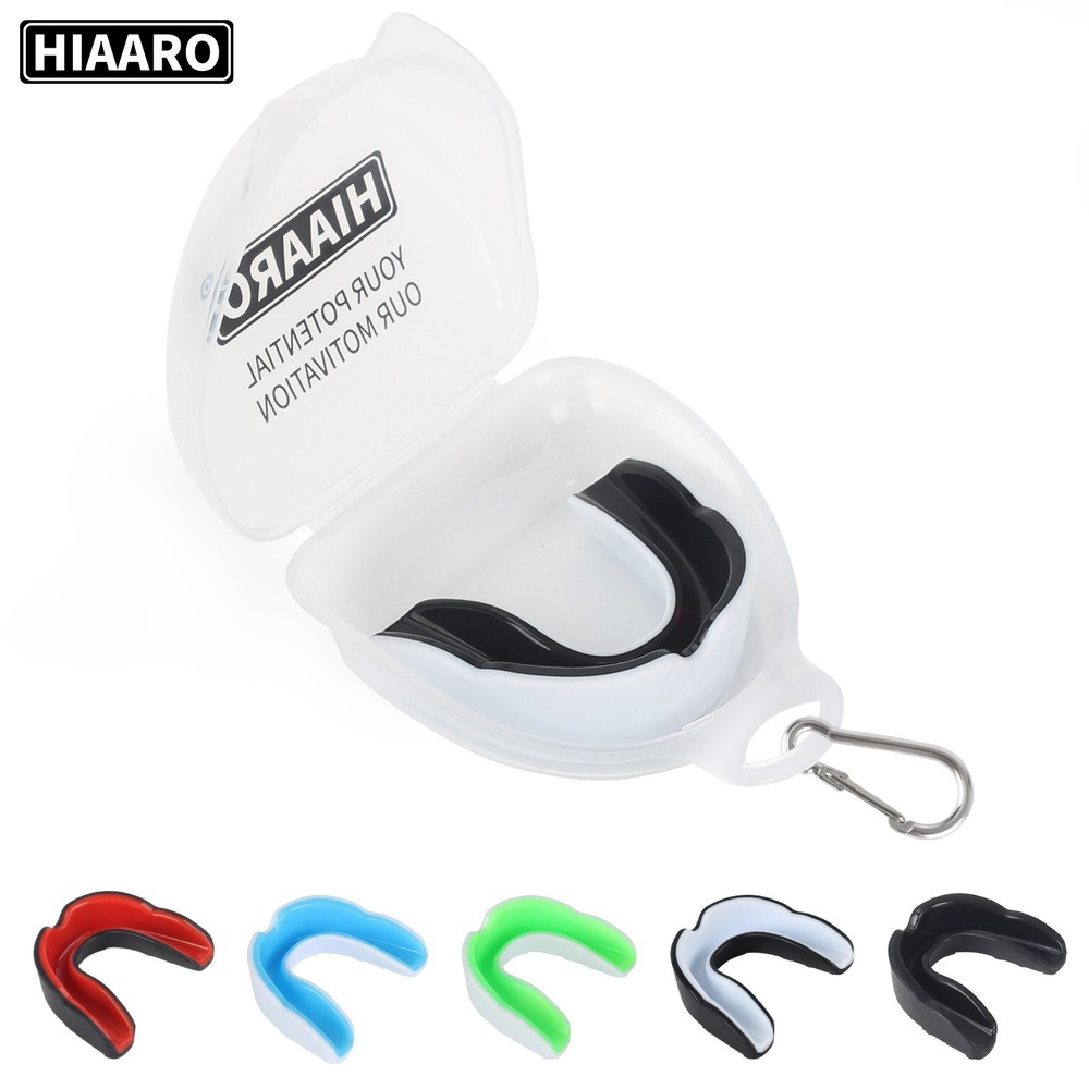 6PCS Youth Mouthguard with Case for Boxing MMA Hockey Soccer Basketball