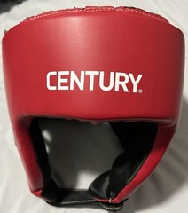 Century Brave Boxing Open-Faced Headgear Advanced RED Large/XLarge L/XL
