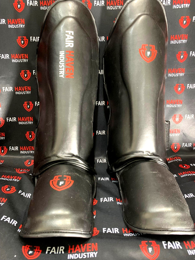 PRO MMA BOXING SHINGUARD REXINE – BLACK
