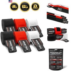 Adult 180″ Hand Wraps for MMA & Boxing – 3 Pairs Pack