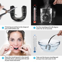 2Pack Football Mouth Guard, Soft Youth 5.5 cm(2.2 Inch)* 5 cm(2 Inch), Black