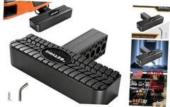 Black 2 Inch Receiver Hitch Step Rear Bumper Guard Protector – Anti-Slip