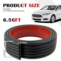 6.56Ft Car Rear Bumper Protector Guard,6-Hole Car Bumper Protector Provides