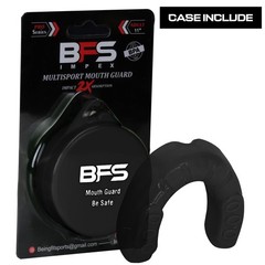 BFS IMPEX Mouth Guard Sports for Adults Best Teeth,MMA Black