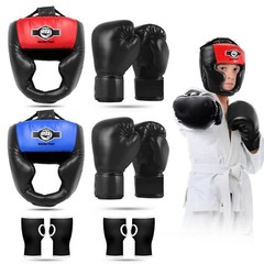 YORWHIN Boxing Headgear for Kids, Head Gear Small-Medium, Red & Blue