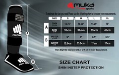 Muka Sports Adult MMA Shin Pad, Shin Guard For Karate, Martial Arts and Boxing