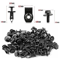 Universal Style Engine Under Cover Splash Shield Guard Body Bolts Bumper 45PCS