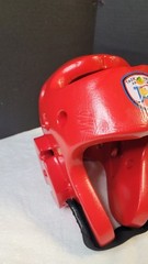 Century Martial Arts Sparring Headgear Red Adult M/L Karate Tae Kwon Do
