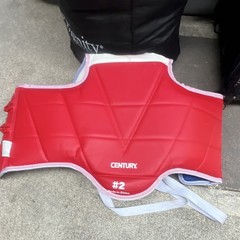 CENTURY Boxing/Martial Arts Chest Guard Protector Size #2 Red White Blue