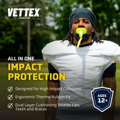 Markwort Vettex Doubleguard Mouthguard for Football, Lacrosse, MMA, Boxing, B…