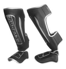 Evagwy Large Shin Guards Kickboxing MMA Boxing Leg/Shin Protectors – Size L