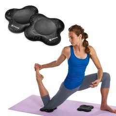 Gaiam Yoga Knee Pads – Set of 2 – Black Yoga Props and Accessories