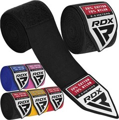 RDX Boxing Wraps Kids 2.5M Inner Gloves, Elasticated Thumb Loop Bandages MMA