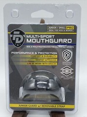FightDentist Multi Sport Mouth Guard Size Junior/Small Black W Tether NOS