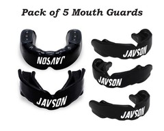 Javson Mouth Guard Mouthguard set of 5 for Adults and Teens Sports Boxing Soccer