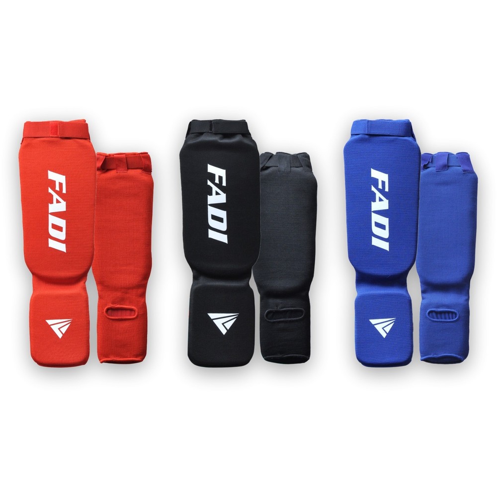 Fadi Shin Instep Guards MMA Muay Thai Kickboxing Sparring Training Pads Unisex