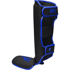 RDX F6 Kara Matte Black Shinguards – Black/Blue