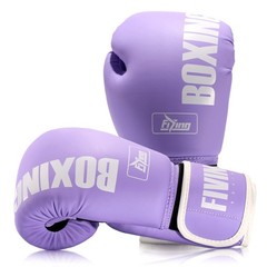 FIVING Pro Style Boxing Gloves for Women, PU Leather, Training Muay Thai,Spar…