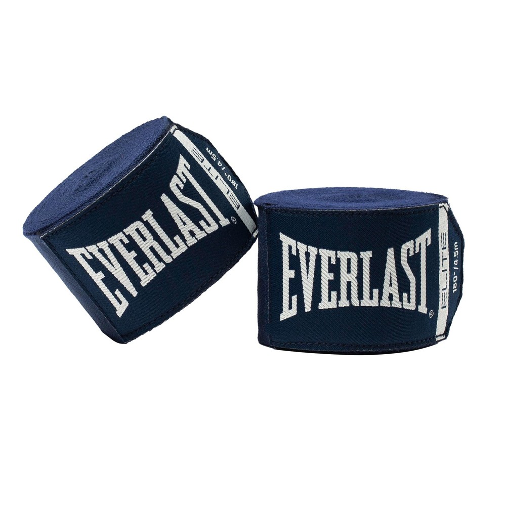 Everlast Elite 180-inch Boxing Hand Wraps for Gloves | X-Large, Blue