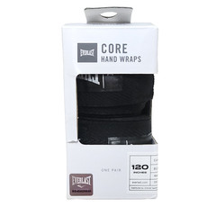 Everlast Core Hand Wraps – 120 Inch – Black, Boxing MMA Protective