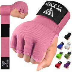 WYOX Gel Boxing Hand Wraps Inner Gloves for Men & Women – Small-Medium, Pink