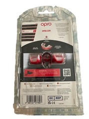 OPRO Gold Ultra Fit Mouthguard – Adult – 10 Years + – Red/White