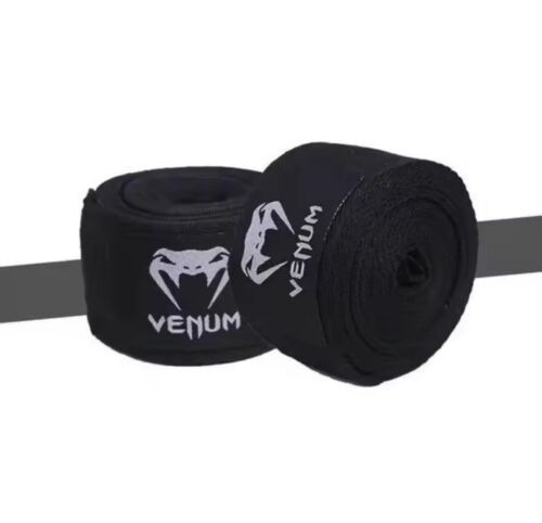 Venum Boxing Hand Wraps 4m Black – Professional Training Wrist Support MMA Mua