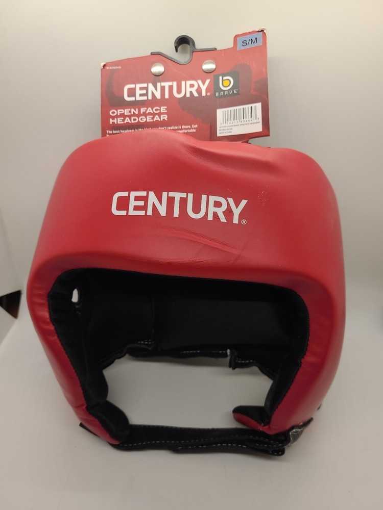 Century Brave Open-Faced Headgear Advanced Foam Core RED S/M NWT