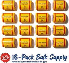 Durable Elastic Bandages – 2″ x 5.5 Yards, 16 Pack for Combat Sports Protection