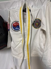 TAEKWONDO Bag & SPARRING GEAR LOT Chest Protector Shins Hands etc Head Sz M