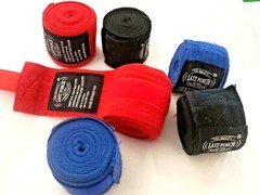 Boxing, MMA, Martial Arts Protective Hand Wraps Red, Black, Blue Last Punch 👀