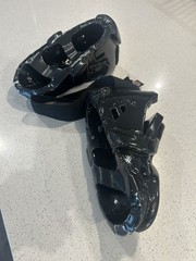 ProForce Thunder Martial Arts Foot Guards Black Sparring Kickboxing Pads Pair