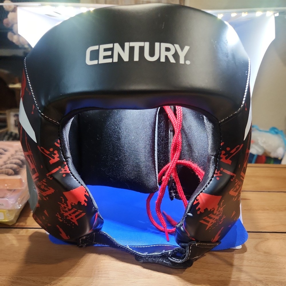 Brave Century S/M Open Face Headgear Red Black NEW (SH)
