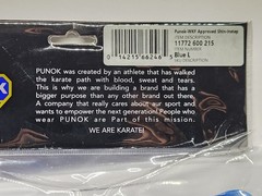 PUNOK WKF APPROVED SHIN INSTEP SHIN GUARDS BLUE SIZE LARGE