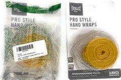 Everlast Pro Boxing Fitness MMA Training Handwraps, 180″, Yellow, 4456G