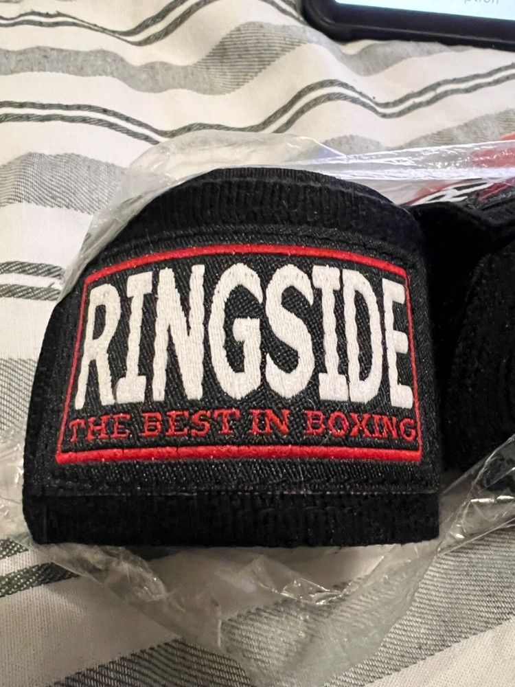 New Ringside Gel Boxing MMA Quick Hand Wraps – Red/Black – S/M or L/XL