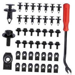45PCS Engine Under Cover Splash Shield Guard Body Bolts Screws, Universal