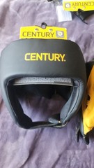 Century Brave Open Face Headgear SIZE S/M Black Yellow