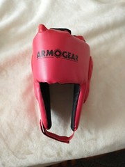 ArmoGear Boxing Helmet – Red – Adult – elastic adjustable