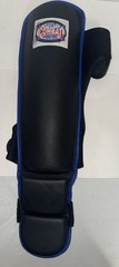 COMBAT SPORTS INTERNATIONAL MMA GRAPPLING SHIN GUARD BLACK/BLUE SZ XL X LARGE