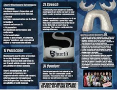 Shurfit Custom Fit Mouth Guard Boil & Bite Thermagard Color Changing Mouthguard