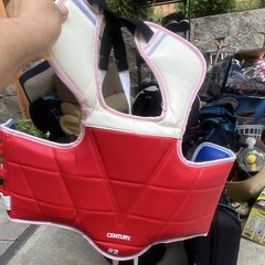 CENTURY Boxing/Martial Arts Chest Guard Protector Size #2 Red White Blue