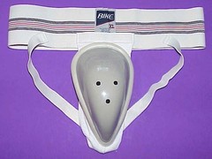 NOS, VINTAGE 1977, THE ORIGINAL BANANA CUP, “THE BIKE CUP” WITH XL JOCKSTRAP