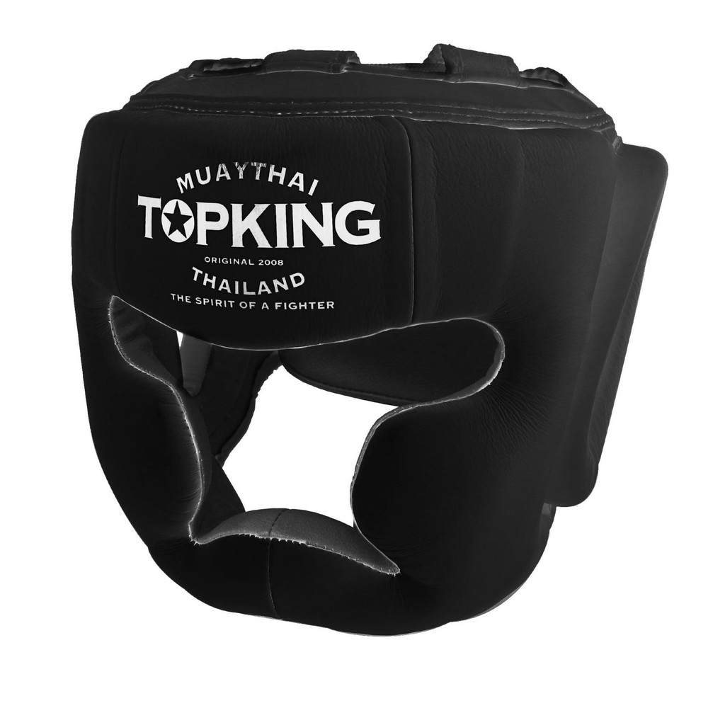 Top King Boxing Sparring Helmet TKHGEC-LV “EXTRA COVERAGE” Black