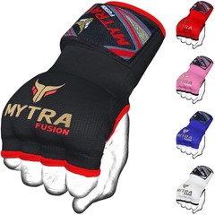 Mytra Fusion Inner Gloves for Boxing, MMA, Muay Thai – Large-X-Large, Black
