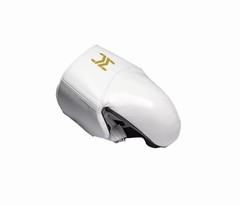 HIT N MOVE White Boxing Groin Protector Men Size M Lace-Up Gold Logo